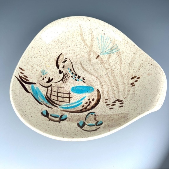 Vintage Red Wing Pottery Quail Dish - Picture 2 of 7